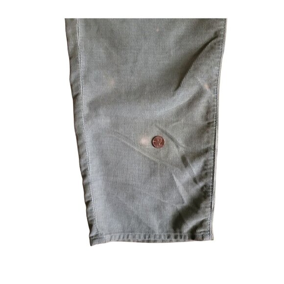 7 For All Mankind 5 Pocket Corduroy Jean Pants Green Pockets Stretch Men Size 36 - Picture 5 of 8